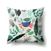 Funda de Almohada Unilateral de Animales Funda de Almohada de Oficina Funda de Almohada Lumbar Poliéster Funda de Almohada Simple para Sofá