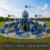 Escorregador Grande Intergaláctico Série Espacial Esqui Combinação Externa Equipamento de Brincar Infantil Fabricante de Origem