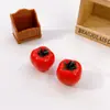 Resina Comida Artificial Verduras Creativo DIY Llavero Colgante Casero Imán para Refrigerador Joyería Juguete de Comida en Miniatura Accesorios