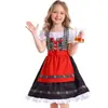 Roupas coloridas para meninas, Vestido Dirndl, traje étnico bávaro infantil para festival, fornecimento transfronteiriço
