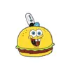 Serie de animación Bob Esponja de dibujos animados insignia de metal personalidad divertida película y televisión combinación de periféricos regalo broche venta al por mayor