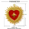 Estilo Ins Borboleta com Gotejamento de Óleo Coração de Morango Pingente de Aço Titânio DIY Colar Feminino Resina Cereja Aço Inoxidável Acessórios de Joias