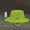 En stock Algodón Puro Lavado Sombrero de Pescador con Volantes Hyun-a Sombrero de Cubo para Mujer para Compras y Viajes Sombrero de Sol Personalizado de Moda
