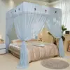 Mosquiteras de pie Palace 2025, estilo princesa, de tres puertas, para cama, estilo antiguo, de alta calidad, con cifrado de gasa antimosquitos.