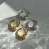 181 Primavera y Otoño Nuevo Estilo Modernos y Fáciles de Combinar Pequeños y Exquisitos Cuentas de Piedra Auténtica Pendientes de Diseño Nicho 92 Agujas D6-4
