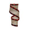 Flor de listón navideño embalaje de regalo alambre de borde gramo listón decorativo de cuadros fabricantes mayoreo gran descuento