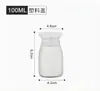 Garrafa de Iogurte Resistente a Altas Temperaturas Garrafa Vazia Embalagem de Vidro com Tampa Garrafa de Suco 250ml Selada Fresca Garrafa de Leite