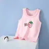 Chaleco de Algodón Lycra para Niños de Verano Delgado Niños y Niñas Bebé Niños Transpirable Camiseta Base Sin Mangas para el Vientre Ropa Infantil