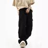Marca de Moda Nacional Pareja Americano Vintage Pantalones Ajustables Bolsillo de Pie Overol para Hombre y Mujer Primavera y Otoño Pantalones Casuales Holgados