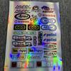 Pegatina láser colorida para motocicleta, calcomanía de patrocinador de carreras, calcomanía decorativa para cambio de coche, calcomanía para casco, comercio exterior transfronterizo