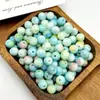 Contas Soltas de Vidro Tingido com Água de 8mm que Preservam a Cor para Joias Artesanais DIY, Contas de Porcelana Versáteis com Padrão de Dragão, Contas de Vidro, Acessórios para Joias