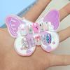 10 Piezas de Manicura Infantil a Cuadros de Corazón, Uñas Portátiles de Oso con Lazo, Uñas Portátiles Infantiles de 10 a 18 Años