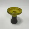 2023 Novo Pote de Fumaça Grande de Cerâmica Esmaltada com Furo Médio de Cinco Cores com Gancho de Papel de Estanho de Carbono Acessórios para Narguilé Fornilho de Narguilé
