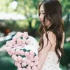 Manta Popular de Ramo de Rosas, Manta Tejida a Mano, Regalo para Esposa, Novia, Novio en el Día de San Valentín Chino, Regalo de San Valentín