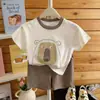 Conjunto de Verano para Niños Manga Corta Pantalones Cortos Camiseta Algodón Delgado Copo de Nieve Pijama Casual Nuevo 2026 Bebé Dibujos Animados Pequeño