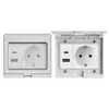 Comercio Exterior Ip55 Estándar Europeo Exterior Impermeable y a Prueba de Lluvia Enchufe de Interruptor Montado en Superficie Exterior 16A Estándar Alemán Estilo Británico Multifunción