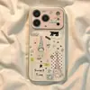 Funda para Teléfono Gato con Sombrero Largo para iPhone 18 Apple 17 Pro Max Estrella de Lazo 16 Funda Protectora Antigolpes