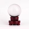 Adornos de bola de cristal transparente, bola de transferencia de Feng Shui, accesorios de fotografía, polvo azul púrpura de la suerte, adornos de Feng Shui de tamaño grande y pequeño