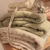 Capa de Colcha Floral Pequena Peça Única Algodão Puro Fio Duplo Conjunto de Quatro Peças Fio Enrugado Conjunto de Cama Três Peças para Crianças Família