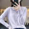 Nuevo Top Base para Mujer Ropa Exterior Transfronteriza Otoño/Invierno Tejido de Punto Manga Larga para Mujer Cardigan de Punto Redondo de Una Fila Andy Fleece
