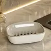 Porta Jabón de Lujo Ligero para Baño del Hogar, Caja de Jabón de Doble Capa con Drenaje, Estante Grande para Almacenamiento de Jabón, Porta Jabón para Lavandería