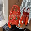 Bolsa de Gelatina Eva Nueva de Venta Caliente DIY Cesta con Agujeros Bolso Mini Lindo Bolso de Mano para Mujer Bolsa de Playa