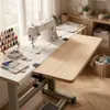 Mesa de extensión para máquina de coser, mesa de máquina controlada por computadora, mesa de máquina de coser de cama plana, extendida y ampliada, plegable, no requiere taladro