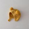 Chapéu de bebê outono e inverno chapéu de pelúcia quente espessado orelhas de bebê de tricô chapéu pullover fofo coreano