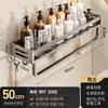 Estante de almacenamiento de baño de aluminio espacial, estante de almacenamiento de pared multifuncional sin agujeros para baño, estante para lavabo y toallas