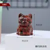 Piedra Cruda de Cristal Natural Gato de la Suerte Tallas Mineral de Cristal Adornos Creativos para Escritorio de Oficina Muñeco de Dibujos Animados Gatito