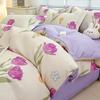 Planta Caxemira Estilo Pastoral Cama Floral Pequena Conjunto de Quatro Peças Lixamento Lençol Engrossado Lençol Capa Colcha Dormitório Estudantil Conjunto de Três Peças