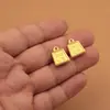 Balanza de la Fortuna Mini Simulada Color Dorado, Pepitas de Oro Sólido, Monedas de Oro Pequeñas y Accesorios Decorativos para un Recipiente de Tesoro