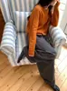 Cardigan de Tricô Liso com Gola Redonda e Mangas Longas Estilo Coreano Novo Outono 2026 para Mulheres, Versátil para o Trabalho e Uso Casual