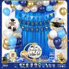 Conjunto de Balões Temático da Temporada de Formatura Decoração de Festa de Cerimônia de Formatura Conjunto de Balões de Folha de Alumínio Estrela de Cinco Pontas