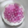 Cuentas redondas sueltas de resina fina con destellos de Star Mermaid Ji, con agujero pasante, para hacer collares y pulseras, accesorios hechos a mano