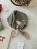 Algodón suave y lino transpirable aptos para la piel protección para el cuello cuadrado pequeño punto de ola flor de anacardo turbante exportación coreana bufanda individual bufanda de seda damas