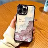 Funda Rosa Retro de Flores Adecuada para Teléfono Apple 17 iPhone 16 Pro Max Funda de Dibujos Animados 15 Plus 14 Funda de Dibujos Animados de Cobertura Total