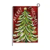 Nuevas banderas navideñas para jardín transfronterizas, decoraciones para fiestas navideñas con temática de Santa Claus para jardines, patios y espacios exteriores, creando una atmósfera festiva