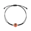 Pulseras Deportivas Tejidas Personalizadas Hilo de Miel Procesado para Hombres Fútbol Baloncesto Pulseras Regalo para Fiesta de Fans Ajustables