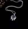 Pingente de Asas de Anjo e Espada em Prata Esterlina S925 Criativo Personalizado Unissex Colar para Suéter Pingente Punk Retrô Atacado