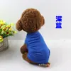 Suministro Directo de Fábrica Transfronterizo Amazon Chaleco de Algodón para Perro Color Sólido Ropa para Mascotas Venta al por Mayor Estilo Delgado Primavera y Verano