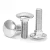 En Stock Tornillos de Carruaje de Acero Inoxidable 316 de Cabeza Redonda Pequeña M6-M12 Tornillos de Carruaje Tornillos para Estanterías