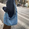 Nova Bolsa Transversal Jeans Estilo Coreano e Japonês 2026 para Mulheres, Bolsa de Ombro Fashion com Grande Capacidade, Mochila Street Tendência para Estudantes
