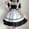 Disfraz de sirvienta japonesa COS, lindo vestido de estudiante, traje de Lolita de hermano mayor, disfraz secundario de talla grande para uso diario.