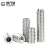 Tornillo Prisionero de Acero Inoxidable 316 con Punta Plana, Hexagonal, para Máquina, Sin Cabeza M2M3M4M5M6 Din913