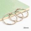 Acessórios Chaveiro de Metal Especial de 25mm 30 Chaveiros Aço Inoxidável Ouro Rosa DIY Joias Atacado