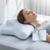 Almohada de Memoria Amazon Almohada de Cuerno de Vaca Almohada Mariposa Soporte para el Cuello Ayuda para Dormir Núcleo de Espuma Viscoelástica de Rebote Lento