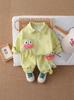 Conjunto de Otoño de Manga Larga para Niñas de Comercio Exterior Nuevo Ropa de Otoño para Bebé Ropa Casual de Dos Piezas para Niños Venta al por Mayor Moderno Transfronterizo