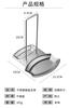 Pot Cover Rack 304 Aço Inoxidável Punch-Free Storage Rack Ferramentas de cozinha Household Sopa Spoon Storage Rack Placa de Corte