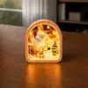 Porta-Retrato Acrílico Personalizado Luz Noturna Personagem de Desenho Animado Animal de Estimação Lembrança Lâmpada de Cabeceira Ornamento de Mesa Presente para Estudante